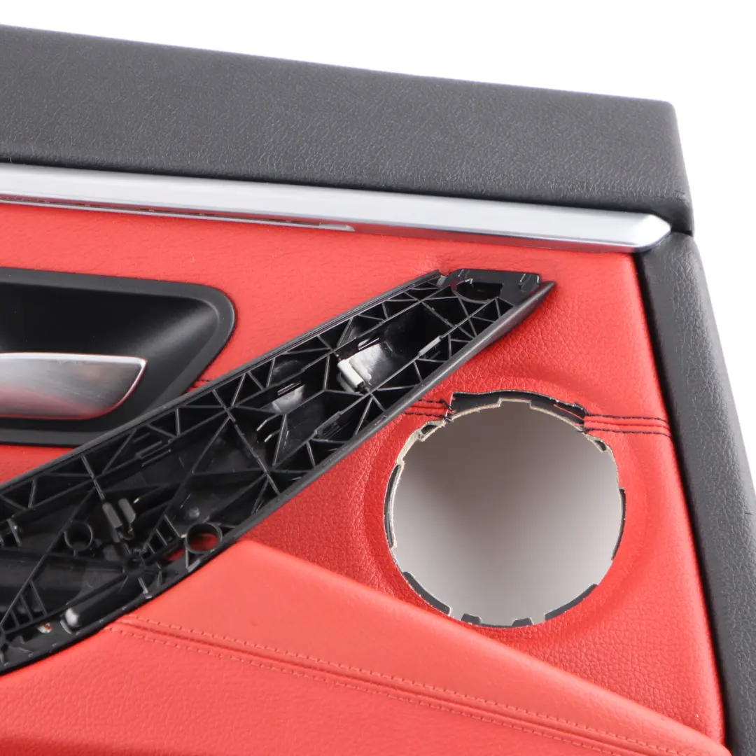 Door Card Rear Left N/S Lining Trim Panel Red Leather to BMW F36 LCI with Part number 7346347 BMW F36 LCI Door Card Rear Left N/S Lining Trim Panel Red Leather - SKU 7346347 - Part number 7346347
