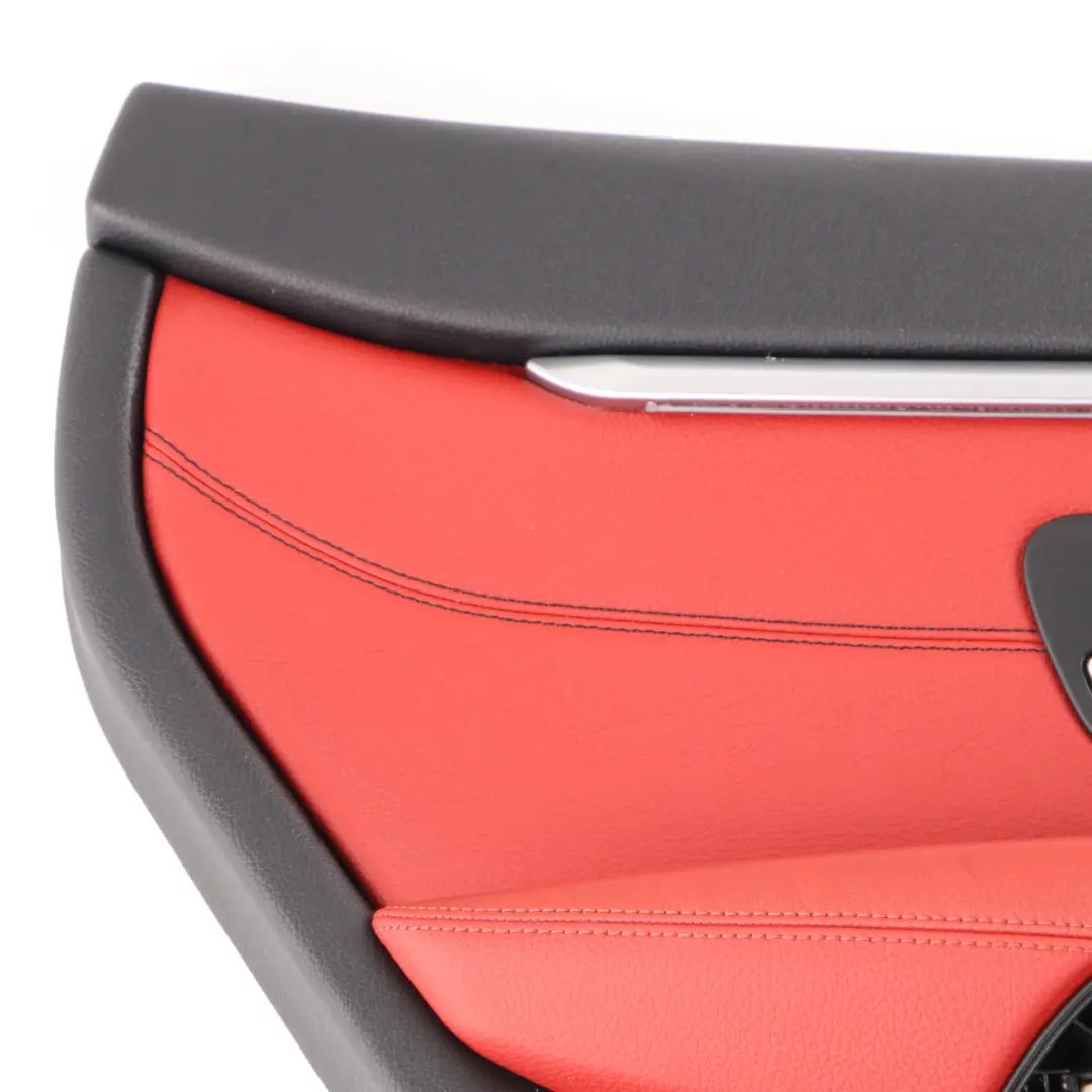 BMW F36 LCI Door Card Rear Left N/S Lining Trim Panel Red Leather - SKU 7346347 - Part number 7346347