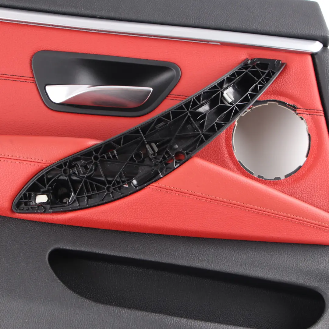 BMW F36 LCI Door Card Rear Left N/S Lining Trim Panel Red Leather - SKU 7346347 - Part number 7346347