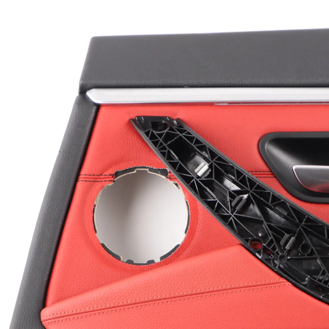 Door Card Rear Right O/S Lining Trim Panel Coral Red Leather to BMW F36 with Part number 7346348 BMW F36 Door Card Rear Right O/S Lining Trim Panel Coral Red Leather - SKU 7346348 - Part number 7346348