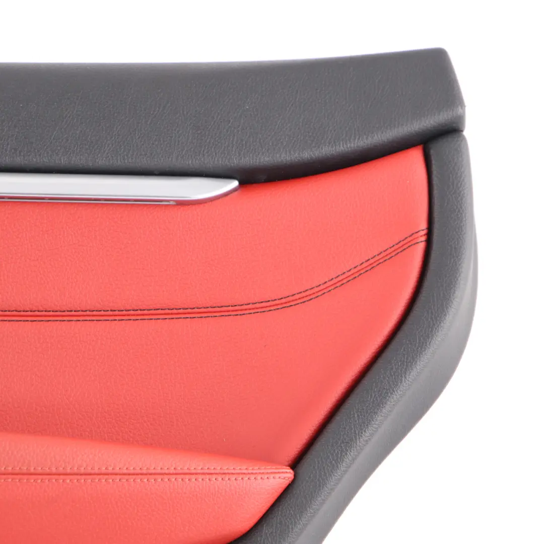 BMW F36 Door Card Rear Right O/S Lining Trim Panel Coral Red Leather - SKU 7346348 - Part number 7346348