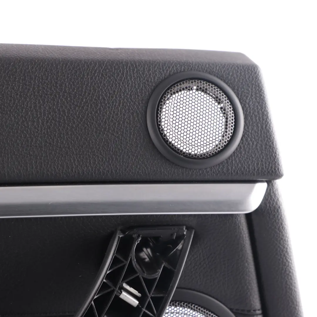 Door Card Trim Panel Rear Left N/S Lining Leather Black Chrome Strip to BMW F36 LCI with Part number 7346391 BMW F36 LCI Door Card Trim Panel Rear Left N/S Lining Leather Black Chrome Strip - SKU 7346391 - Part number 7346391