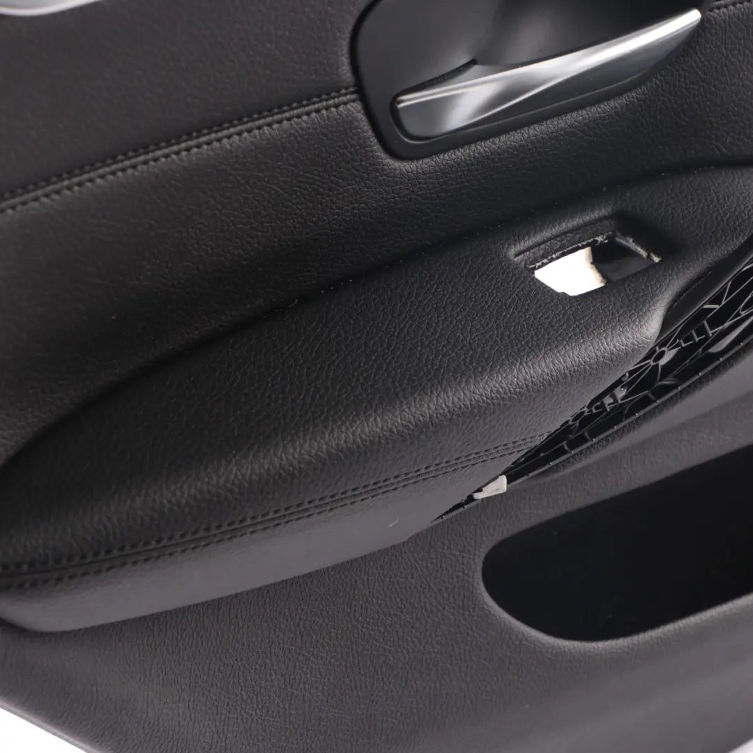 Door Card Trim Panel Rear Left N/S Lining Leather Black Chrome Strip to BMW F36 LCI with Part number 7346391 BMW F36 LCI Door Card Trim Panel Rear Left N/S Lining Leather Black Chrome Strip - SKU 7346391 - Part number 7346391