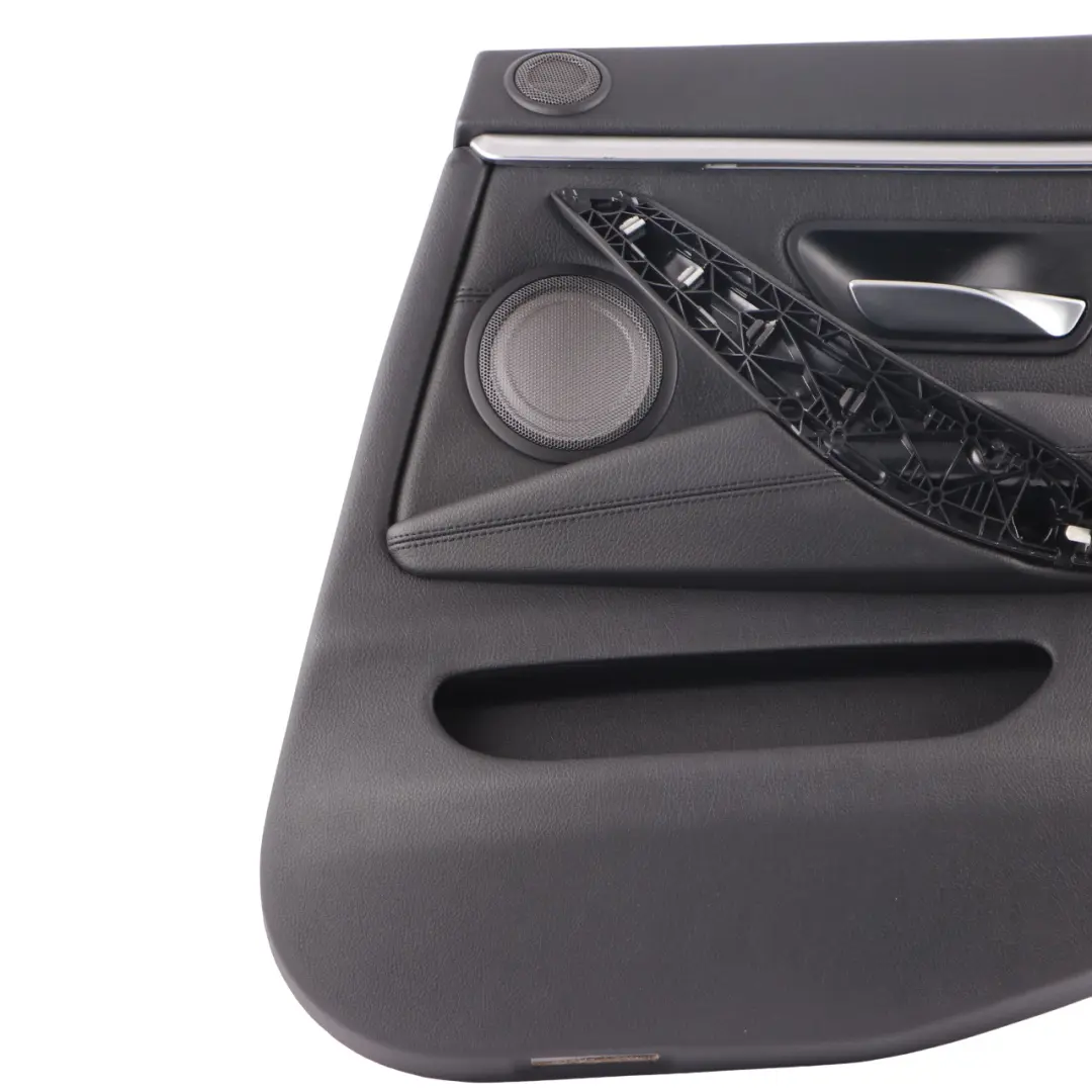 Door Card Trim Rear Right O/S Lining Leather Black Chrome Strip to BMW F36 LCI with Part number 7346392 BMW F36 LCI Door Card Trim Rear Right O/S Lining Leather Black Chrome Strip - SKU 7346392 - Part number 7346392