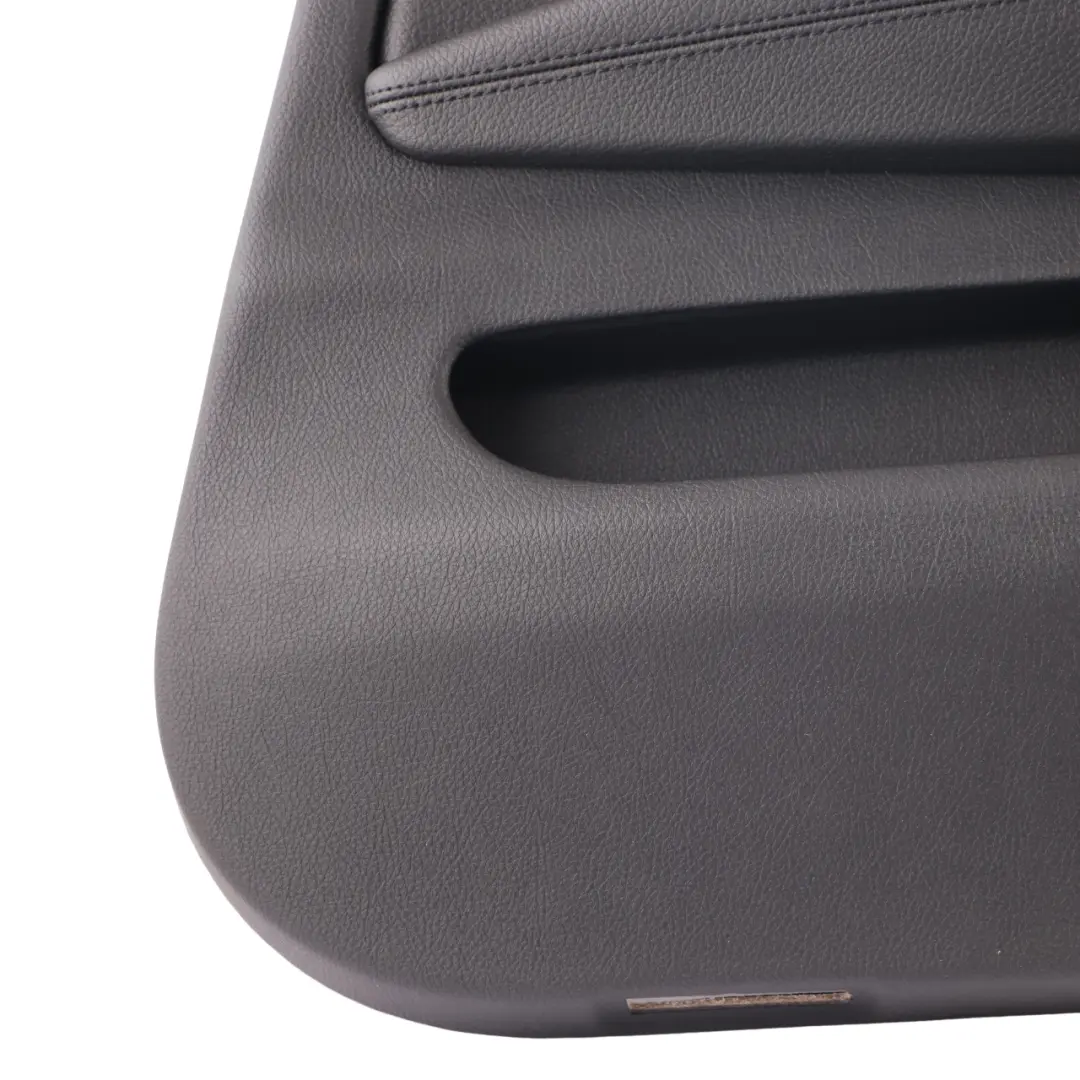 BMW F36 LCI Door Card Trim Rear Right O/S Lining Leather Black Chrome Strip - SKU 7346392 - Part number 7346392