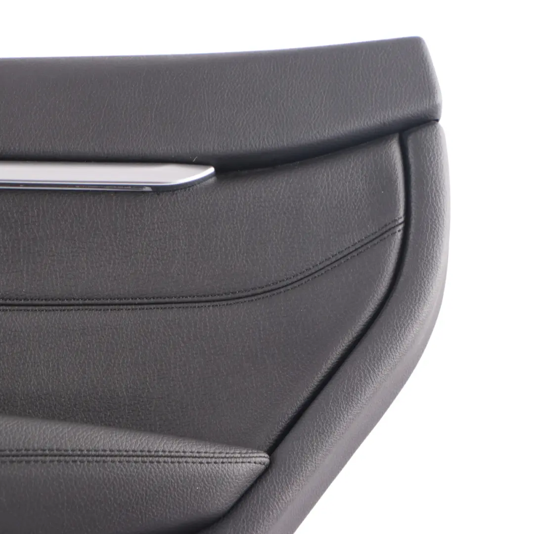 Door Card Trim Rear Right O/S Lining Leather Black Chrome Strip to BMW F36 LCI with Part number 7346392 BMW F36 LCI Door Card Trim Rear Right O/S Lining Leather Black Chrome Strip - SKU 7346392 - Part number 7346392