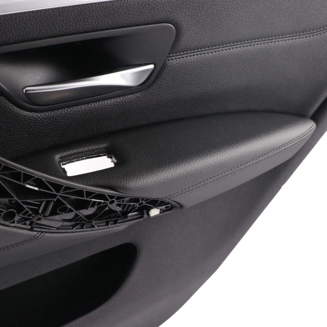 Door Card Trim Rear Right O/S Lining Leather Black Chrome Strip to BMW F36 LCI with Part number 7346392 BMW F36 LCI Door Card Trim Rear Right O/S Lining Leather Black Chrome Strip - SKU 7346392 - Part number 7346392
