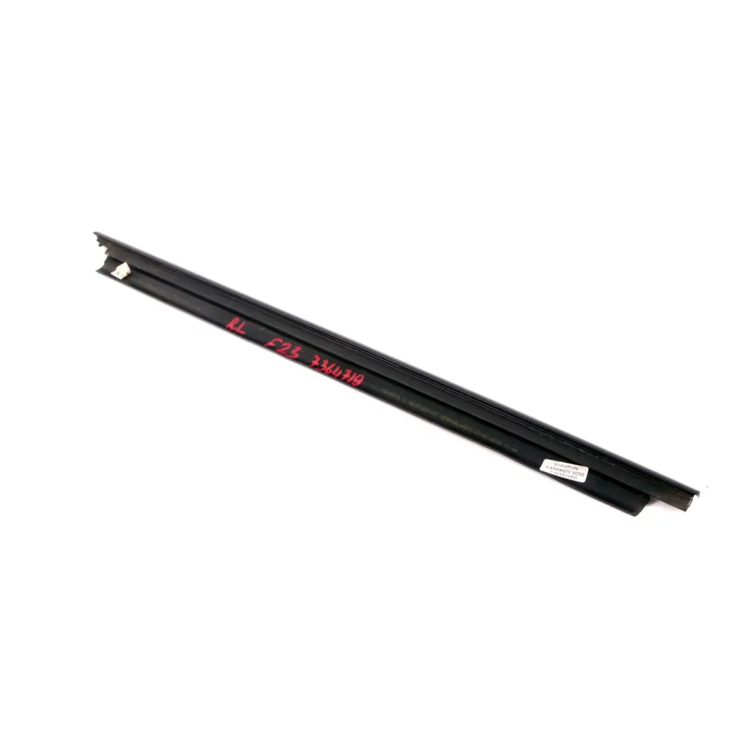 BMW F23 Outer Weatherstrip Rear Left N/S Window Black Strip - SKU 7346719 - Part number 7346719