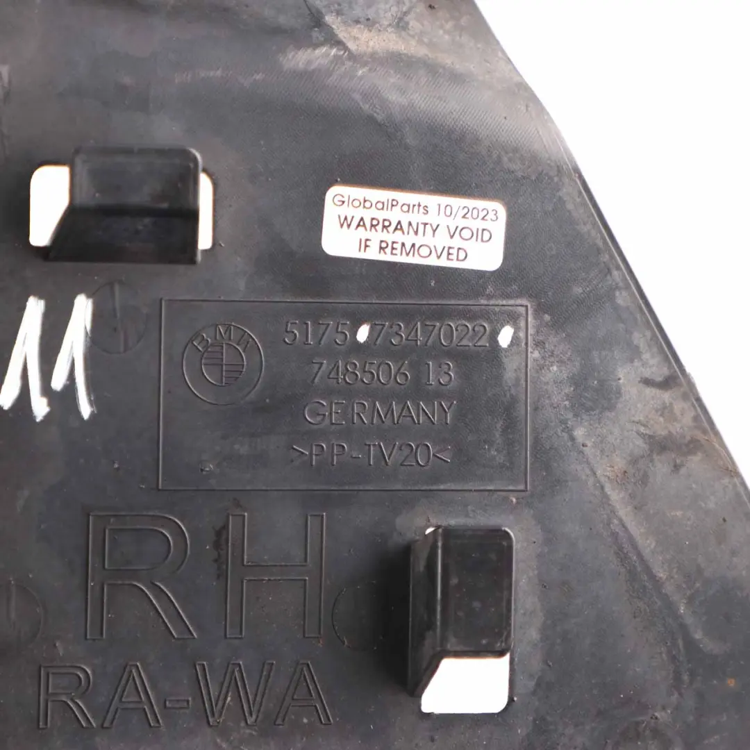 Steering Assemblies Front Right O/S Engine Compartment to BMW G11 G12 Cover with Part number 7347022 BMW G11 G12 Cover Steering Assemblies Front Right O/S Engine Compartment - SKU 7347022 - Part number 7347022