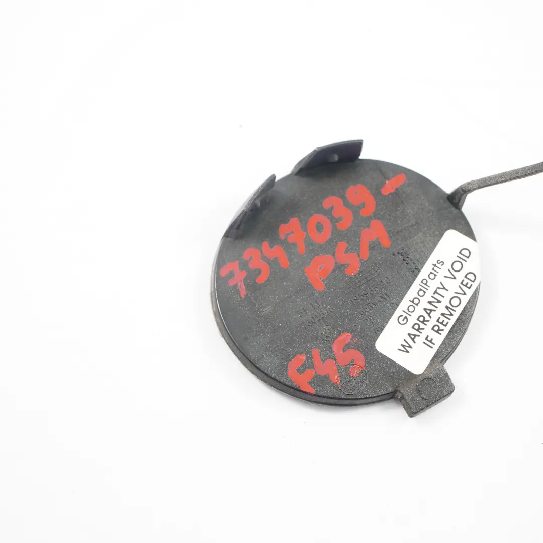 BMW F45 Paraurti anteriore Flap Towing Eye Platinsilber Argento Platino 7301546 - SKU 7347039-PSM - Numero di parte 7347039