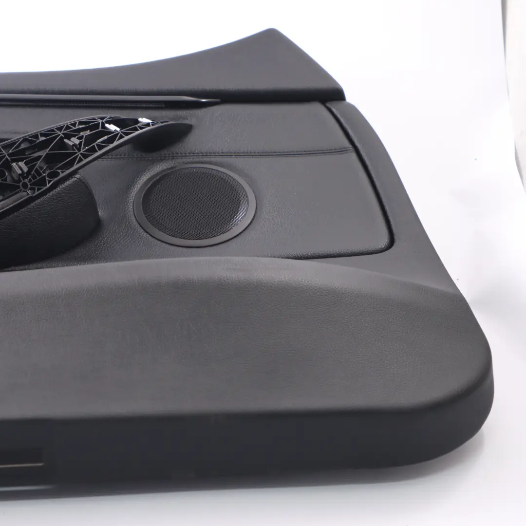 Tarjeta de Puerta Delantera Izquierda Panel Embellecedor Cuero Negro para BMW F36 LCI con número de pieza 7347161 BMW F36 LCI Tarjeta de Puerta Delantera Izquierda Panel Embellecedor Cuero Negro - SKU 7347161-1 - Número de pieza 7347161