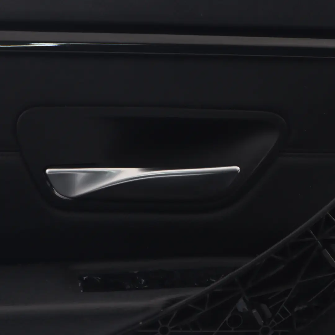 BMW F36 LCI Door Card Front Left N/S Lining Trim Panel Black Leather - SKU 7347161-1 - Part number 7347161