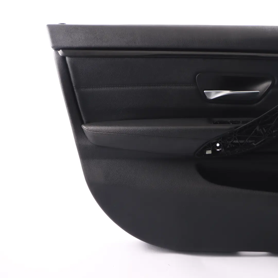 Tarjeta de Puerta Delantera Izquierda Panel Embellecedor Cuero Negro para BMW F36 LCI con número de pieza 7347161 BMW F36 LCI Tarjeta de Puerta Delantera Izquierda Panel Embellecedor Cuero Negro - SKU 7347161-1 - Número de pieza 7347161
