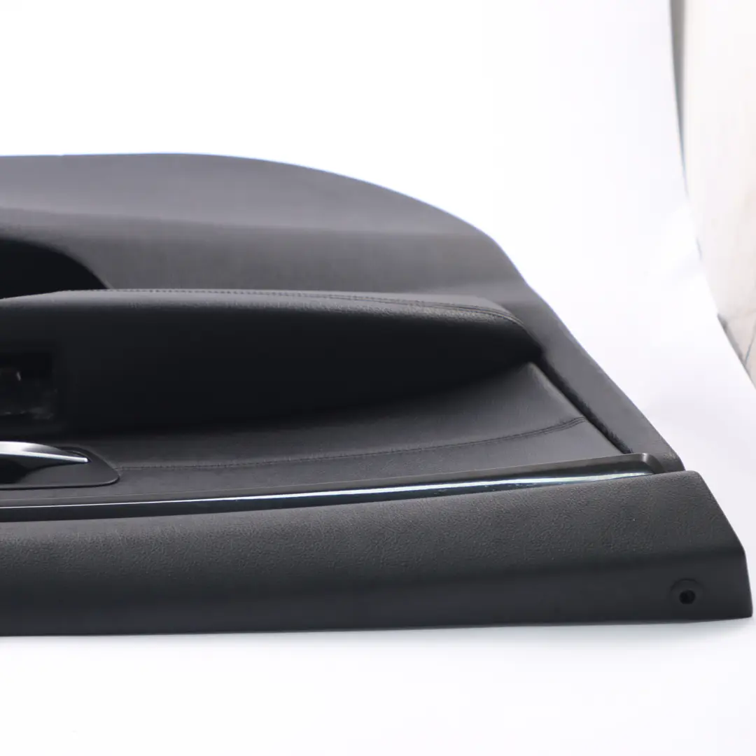 BMW F36 LCI Tarjeta de Puerta Delantera Izquierda Panel Embellecedor Cuero Negro - SKU 7347161-1 - Número de pieza 7347161