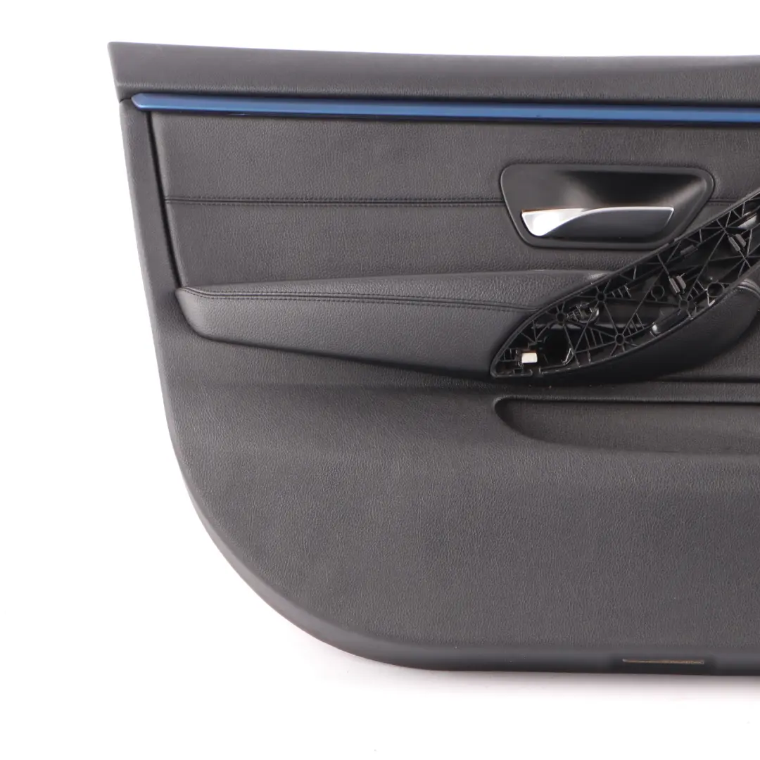 BMW F36 LCI Door Card Front Left N/S Lining Trim Panel Black Leather - SKU 7347161 - Part number 7347161