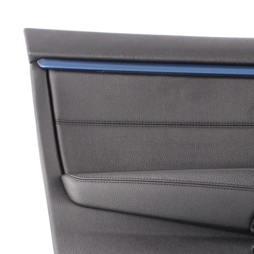 BMW F36 LCI Scheda Anteriore Sinistra Fodera Pannello Rivestimento Pelle Nera - SKU 7347161 - Numero di parte 7347161