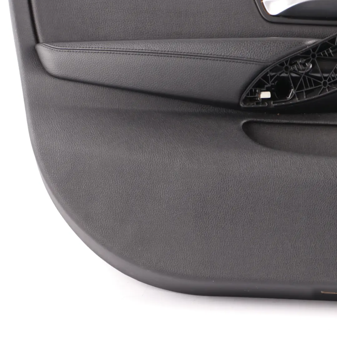 Tarjeta Puerta Delantera Izquierda Forro Embellecedor Cuero Negro para BMW F36 LCI con número de pieza 7347161 BMW F36 LCI Tarjeta Puerta Delantera Izquierda Forro Embellecedor Cuero Negro - SKU 7347161 - Número de pieza 7347161