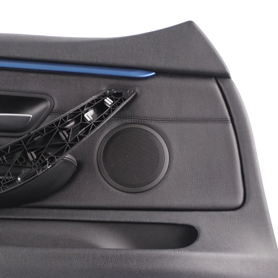 Tarjeta Puerta Delantera Izquierda Forro Embellecedor Cuero Negro para BMW F36 LCI con número de pieza 7347161 BMW F36 LCI Tarjeta Puerta Delantera Izquierda Forro Embellecedor Cuero Negro - SKU 7347161 - Número de pieza 7347161