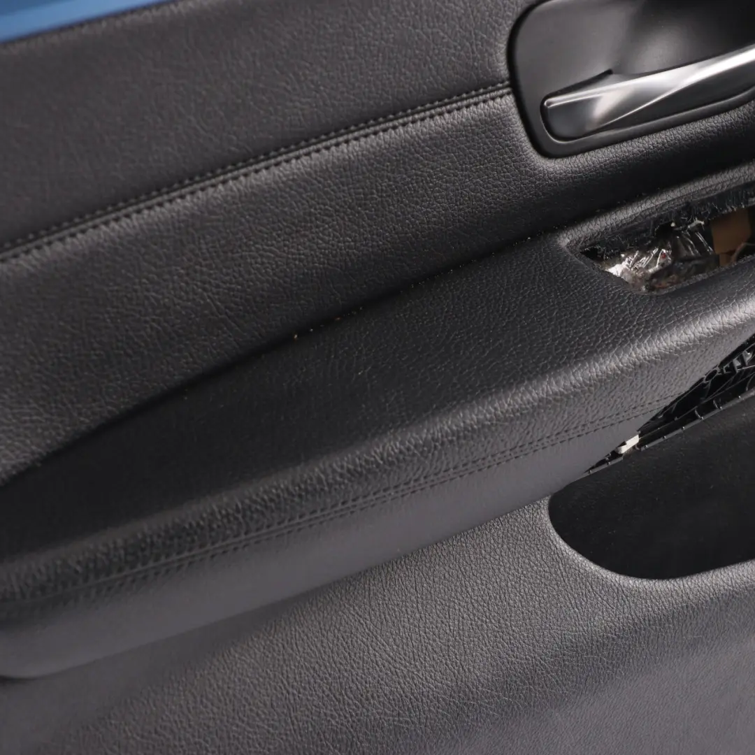 BMW F36 LCI Tarjeta Puerta Delantera Izquierda Forro Embellecedor Cuero Negro - SKU 7347161 - Número de pieza 7347161