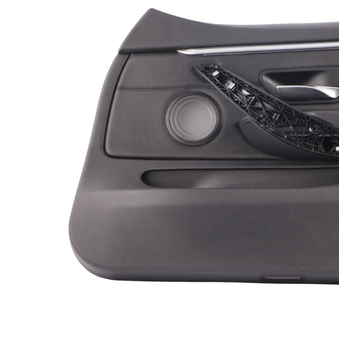 BMW F36 Door Card Front Right O/S Lining Panel Black Leather Silver Strip - SKU 7347162-2 - Part number 7347162