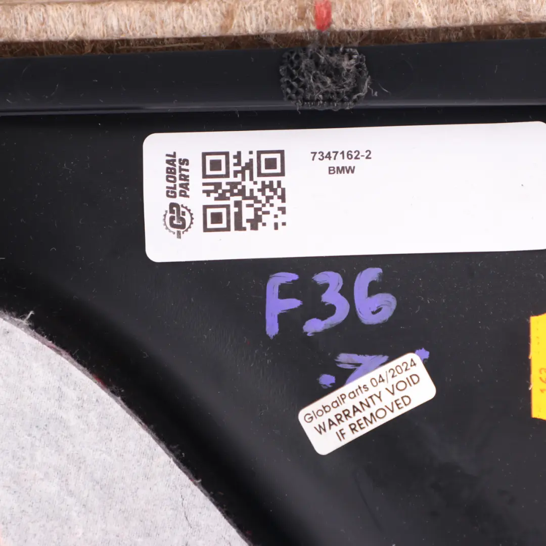 Door Card Front Right O/S Lining Panel Black Leather Silver Strip to BMW F36 with Part number 7347162 BMW F36 Door Card Front Right O/S Lining Panel Black Leather Silver Strip - SKU 7347162-2 - Part number 7347162