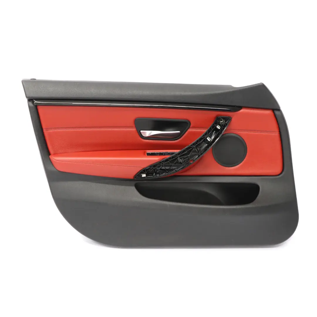 Door Card Front Left N/S Lining Trim Panel Red Leather to BMW F36 with Part number 7347169 BMW F36 Door Card Front Left N/S Lining Trim Panel Red Leather - SKU 7347169-1 - Part number 7347169