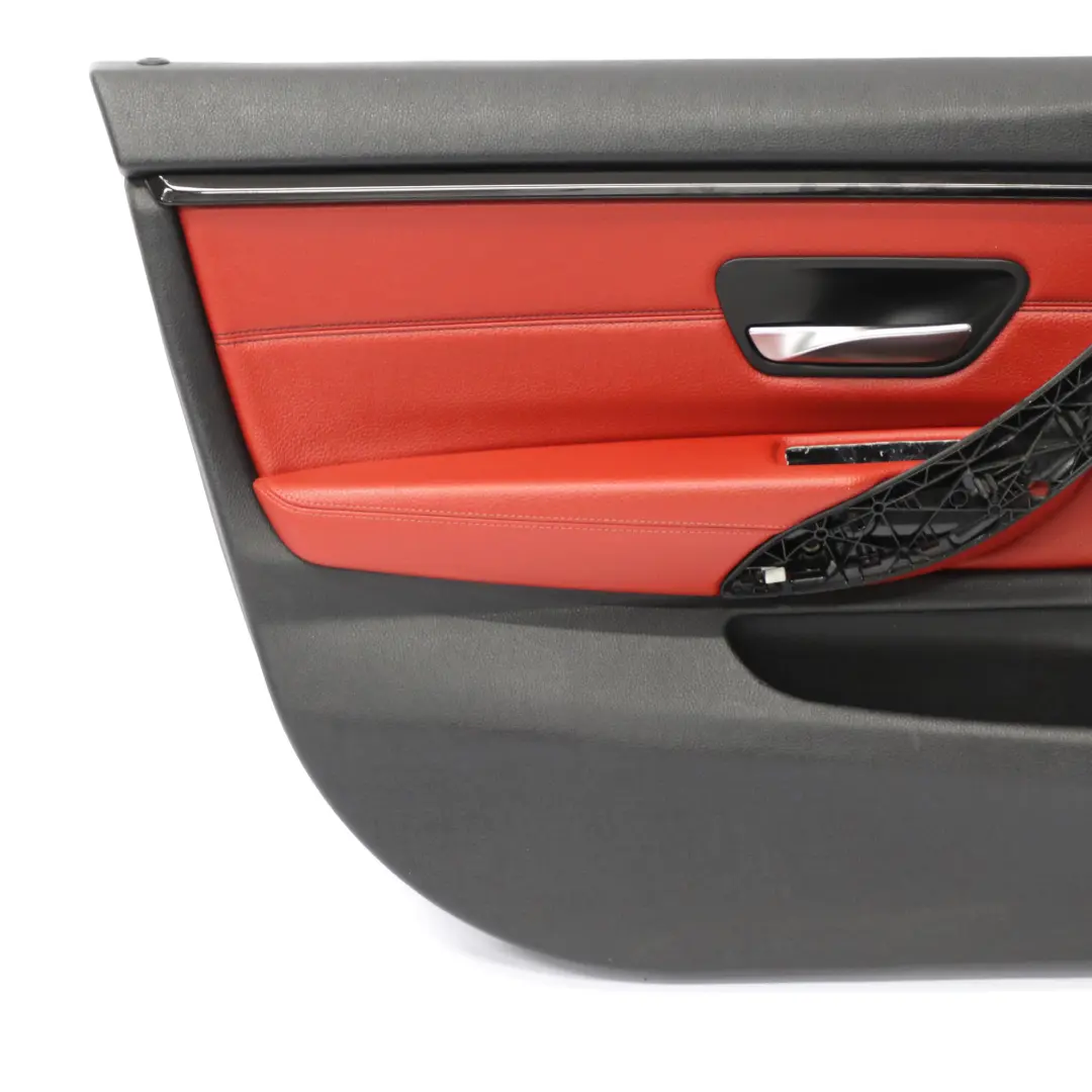 Scheda Porta Anteriore Sinistra Fodera Pannello Pelle Rossa per BMW F36 con numero di parte 7347169 BMW F36 Scheda Porta Anteriore Sinistra Fodera Pannello Pelle Rossa - SKU 7347169-1 - Numero di parte 7347169