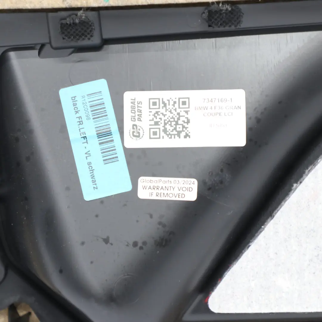 Door Card Front Left N/S Lining Trim Panel Red Leather to BMW F36 with Part number 7347169 BMW F36 Door Card Front Left N/S Lining Trim Panel Red Leather - SKU 7347169-1 - Part number 7347169