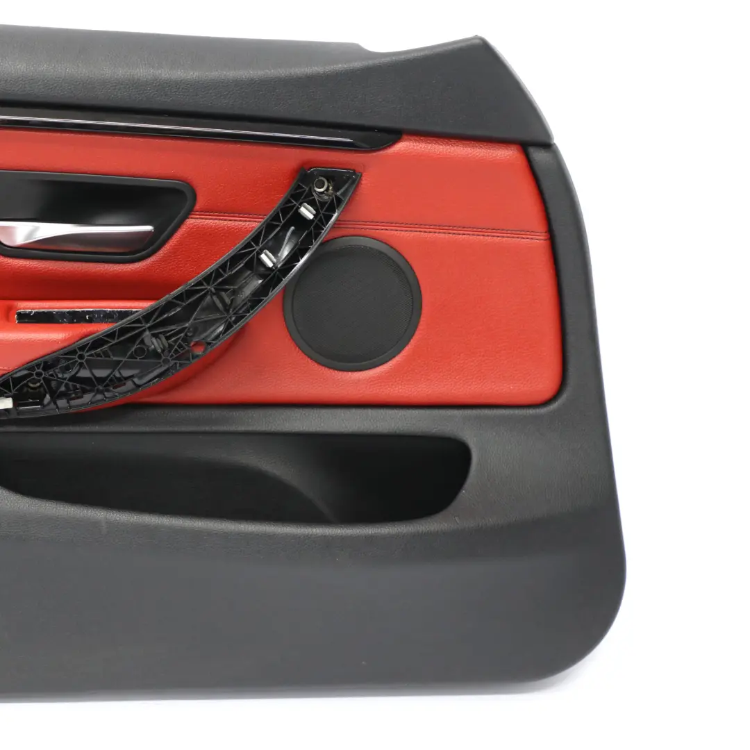 Scheda Porta Anteriore Sinistra Fodera Pannello Pelle Rossa per BMW F36 con numero di parte 7347169 BMW F36 Scheda Porta Anteriore Sinistra Fodera Pannello Pelle Rossa - SKU 7347169-1 - Numero di parte 7347169