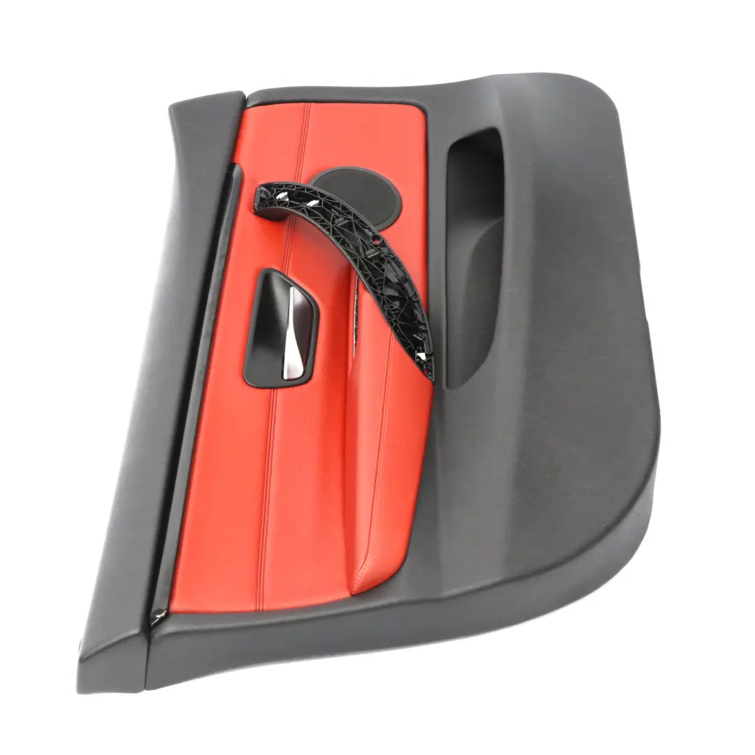 Scheda Porta Anteriore Sinistra Fodera Pannello Pelle Rossa per BMW F36 con numero di parte 7347169 BMW F36 Scheda Porta Anteriore Sinistra Fodera Pannello Pelle Rossa - SKU 7347169-1 - Numero di parte 7347169