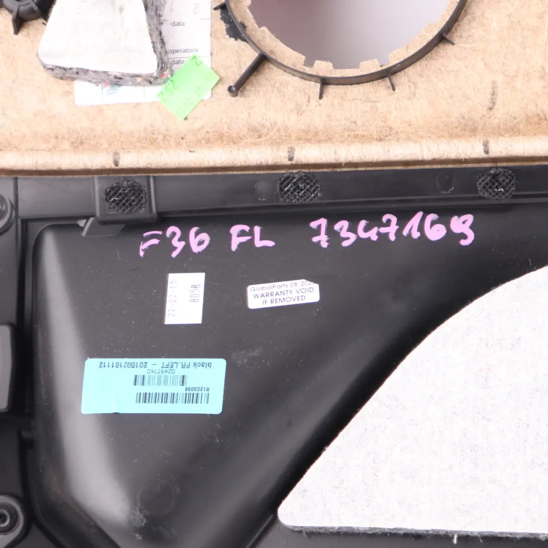 Door Card Front Left N/S Lining Trim Panel Red Leather to BMW F36 LCI with Part number 7347169 BMW F36 LCI Door Card Front Left N/S Lining Trim Panel Red Leather - SKU 7347169 - Part number 7347169