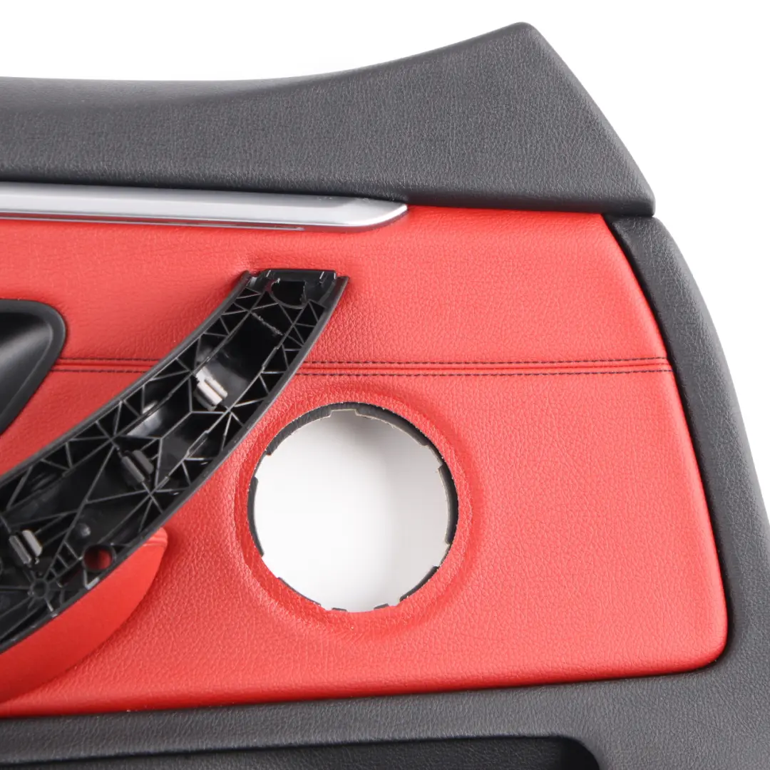 BMW F36 LCI Door Card Front Left N/S Lining Trim Panel Red Leather - SKU 7347169 - Part number 7347169