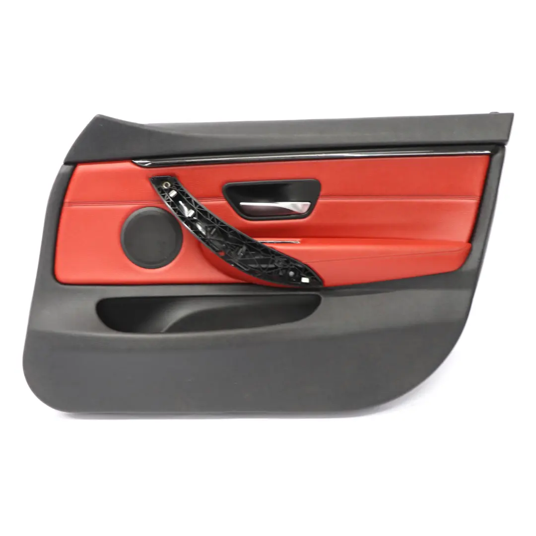 Scheda Porta Anteriore Destra Fodera Pannello Pelle Rossa per BMW F36 con numero di parte 7347170 BMW F36 Scheda Porta Anteriore Destra Fodera Pannello Pelle Rossa - SKU 7347170-1 - Numero di parte 7347170