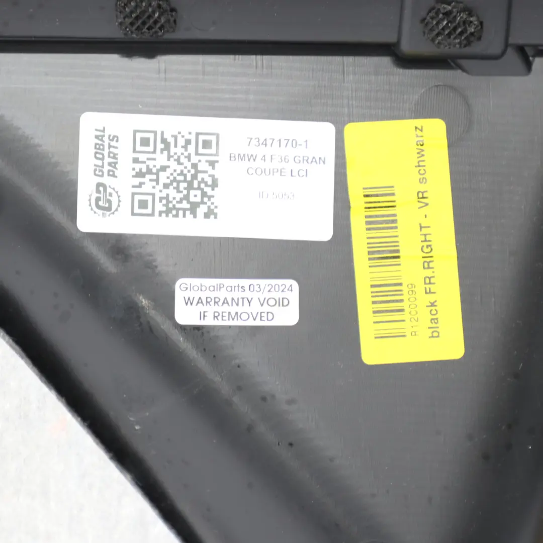 BMW F36 Carte de Porte Avant Droite Garniture Panneau Cuir Rouge - SKU 7347170-1 - Numéro de pièce 7347170