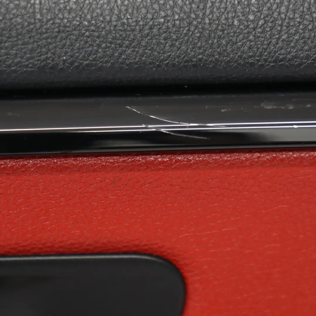 Türkarte vorne rechts Verkleidung Verkleidung Panel rot Leder BMW F36 - SKU 7347170-1 - Teilenummer 7347170