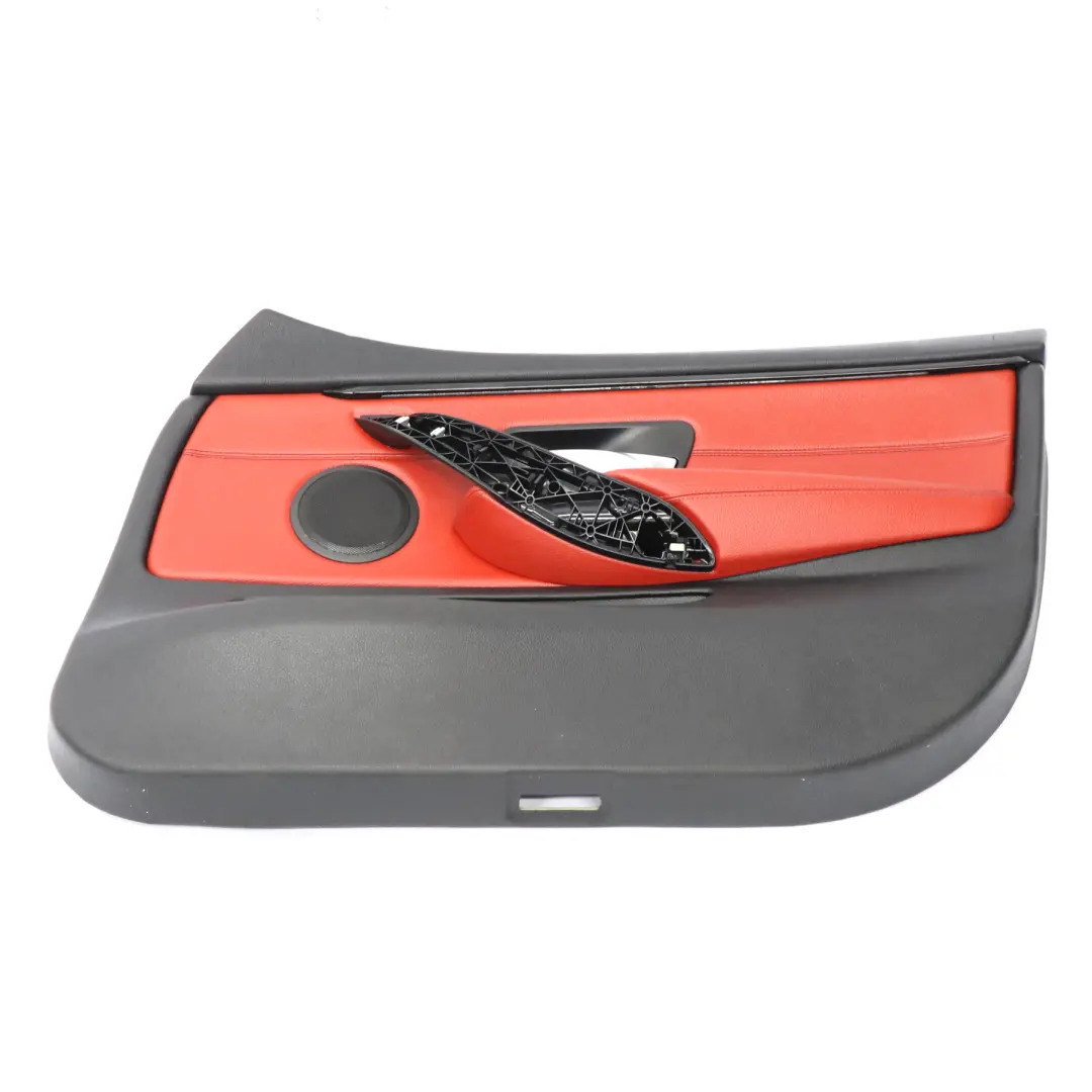 Türkarte vorne rechts Verkleidung Verkleidung Panel rot Leder BMW F36 - SKU 7347170-1 - Teilenummer 7347170