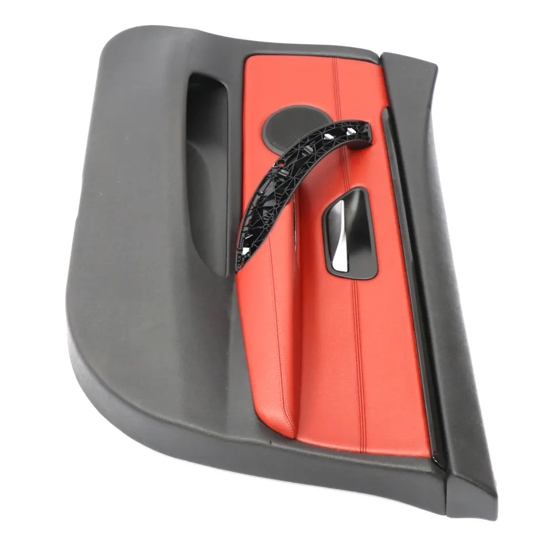 Scheda Porta Anteriore Destra Fodera Pannello Pelle Rossa per BMW F36 con numero di parte 7347170 BMW F36 Scheda Porta Anteriore Destra Fodera Pannello Pelle Rossa - SKU 7347170-1 - Numero di parte 7347170