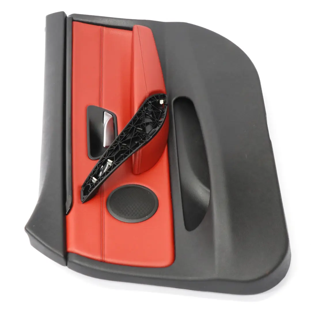 BMW F36 Scheda Porta Anteriore Destra Fodera Pannello Pelle Rossa - SKU 7347170-1 - Numero di parte 7347170