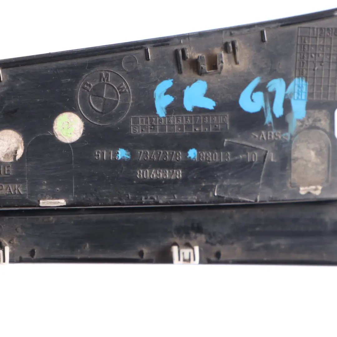 Duct Side Panel Front Right O/S Wing Fender Grille Trim to BMW G11 Air with Part number 7347378 BMW G11 Air Duct Side Panel Front Right O/S Wing Fender Grille Trim - SKU 7347378 - Part number 7347378