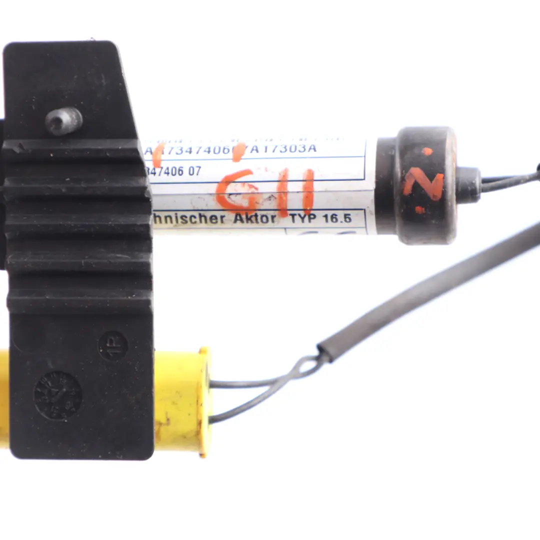 Bonnet Actuator BMW G11 G12 G15 Hood Right O/S Pedestrian Protection to with Part number 7347406 Bonnet Actuator BMW G11 G12 G15 Hood Right O/S Pedestrian Protection - SKU 7347406 - Part number 7347406