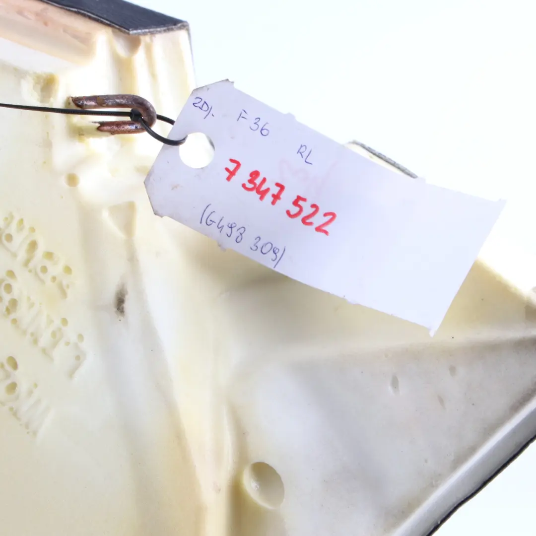 BMW F36 Acabado Asiento Trasero Izquierdo Tapa Lateral Cuero Negro - SKU 7347522 - Número de pieza 7347522