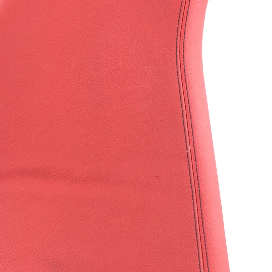 Backrest Left N/S Lateral Panel Leather Dakota Korall Rot Red to BMW F36 Rear Seat with Part number 7347527 BMW F36 Rear Seat Backrest Left N/S Lateral Panel Leather Dakota Korall Rot Red - SKU 7347527 - Part number 7347527