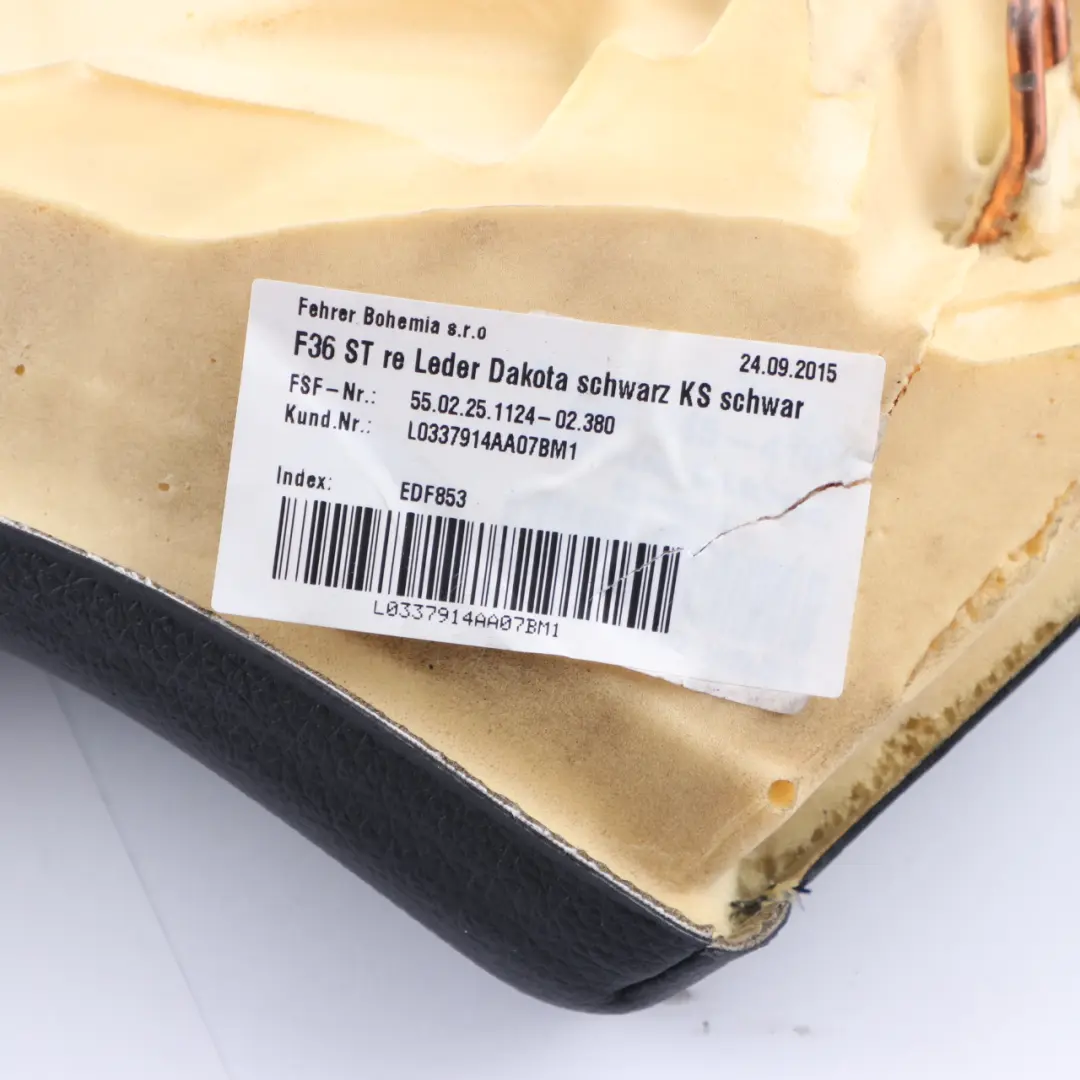 Finitura sedile posteriore destro Panca laterale Copertura laterale nera per BMW F36 con numero di parte 7347530 BMW F36 Finitura sedile posteriore destro Panca laterale Copertura laterale nera - SKU 7347530 - Numero di parte 7347530