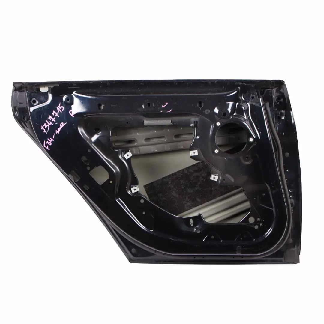 BMW F36 Door Rear Left N/S Carbonschwarz Carbon Black Metallic - 416 - SKU 7347715-CAR - Part number 7347715