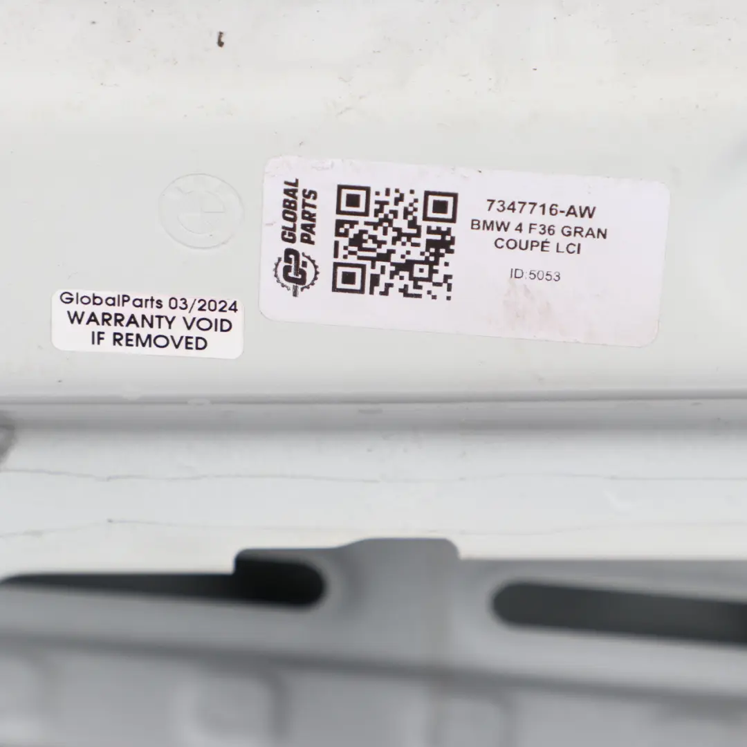 Door Rear Right O/S Alpinweiss 3 Alpine White - 300 to BMW F36 Gran Coupe with Part number 7347716 BMW F36 Gran Coupe Door Rear Right O/S Alpinweiss 3 Alpine White - 300 - SKU 7347716-AW - Part number 7347716