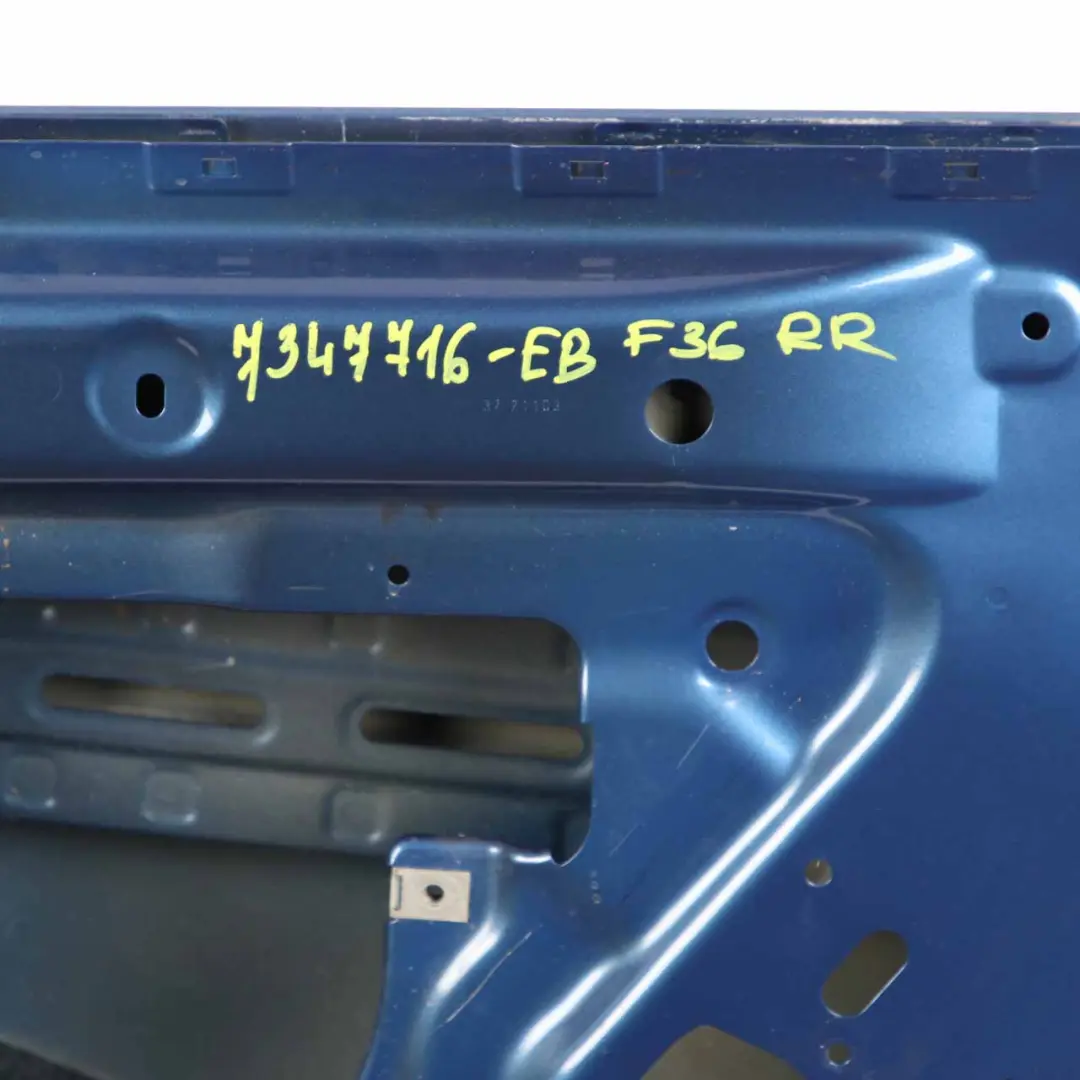 Door Rear Right O/S Estorilblau Estoril Blue Metallic - B45 to BMW F36 with Part number 7347716 BMW F36 Door Rear Right O/S Estorilblau Estoril Blue Metallic - B45 - SKU 7347716-EB - Part number 7347716