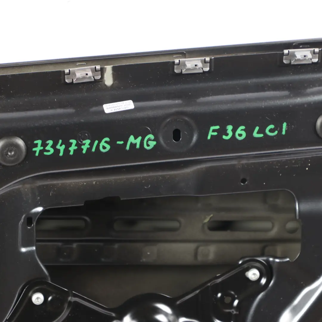 Door Rear Right O/S Mineralgrau Grey Metallic - B39 to BMW F36 Gran Coupe with Part number 7347716 BMW F36 Gran Coupe Door Rear Right O/S Mineralgrau Grey Metallic - B39 - SKU 7347716-MG - Part number 7347716