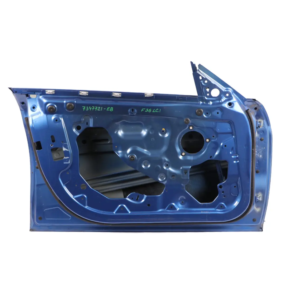Door Front Left N/S Estorilblau Estoril Blue 2 Metallic - B45 to BMW F36 with Part number 7347721 BMW F36 Door Front Left N/S Estorilblau Estoril Blue 2 Metallic - B45 - SKU 7347721-EB - Part number 7347721