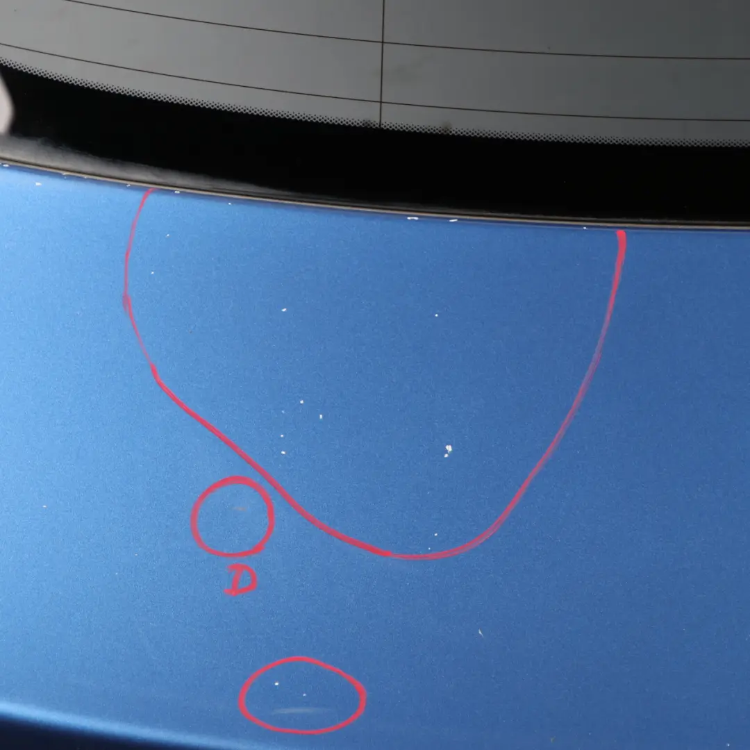 BMW F36 Boot Trunk Lid Rear Tailgate Panel Estorilblau Estoril Blue - B45 - SKU 7347927-EB - Part number 7347927