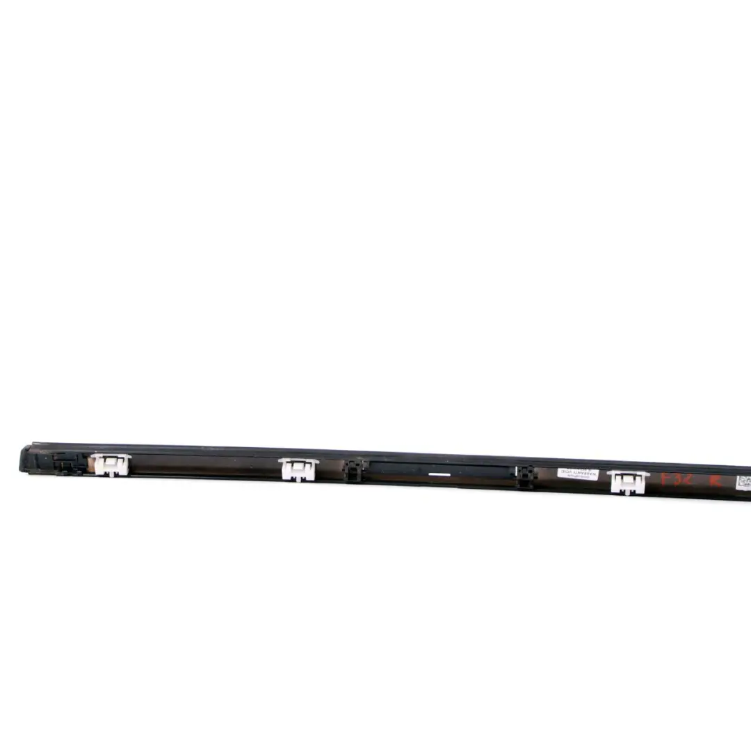 Roof Railing Trim BMW F32 Right O/S Moulding Gutter Strip Black Sapphire 475 to with Part number 7347992 Roof Railing Trim BMW F32 Right O/S Moulding Gutter Strip Black Sapphire 475 - SKU 7347992-BS - Part number 7347992